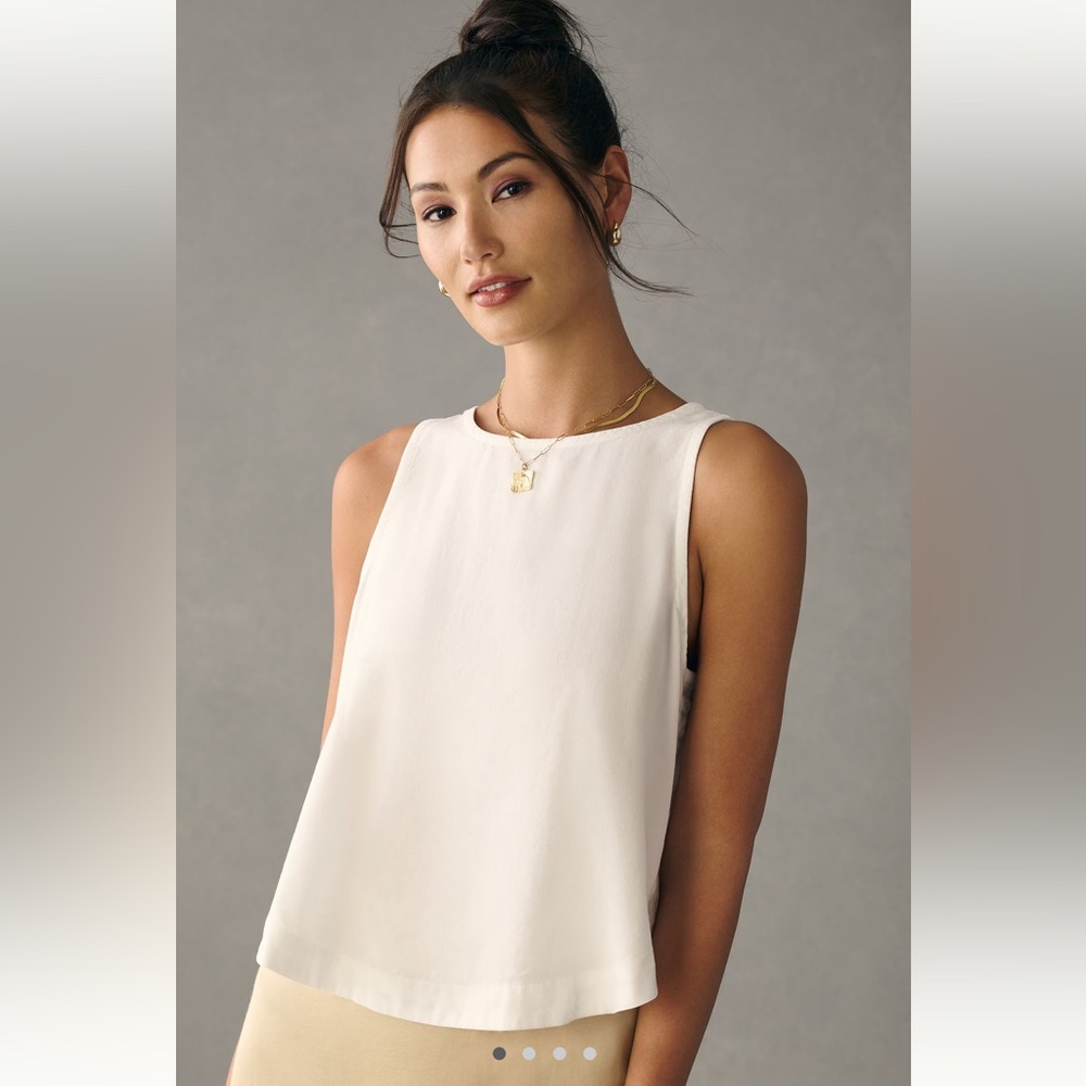 Anthropologie Button-Up Tank Top